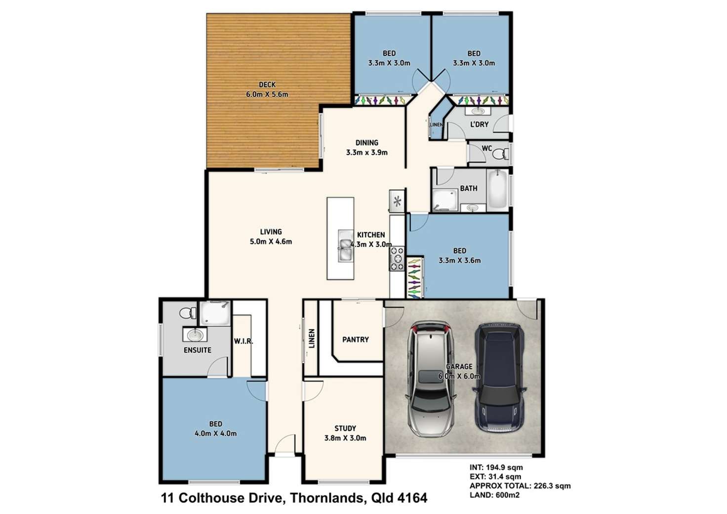 Floorplan of Homely house listing, 11 Colthouse Drive, Thornlands QLD 4164