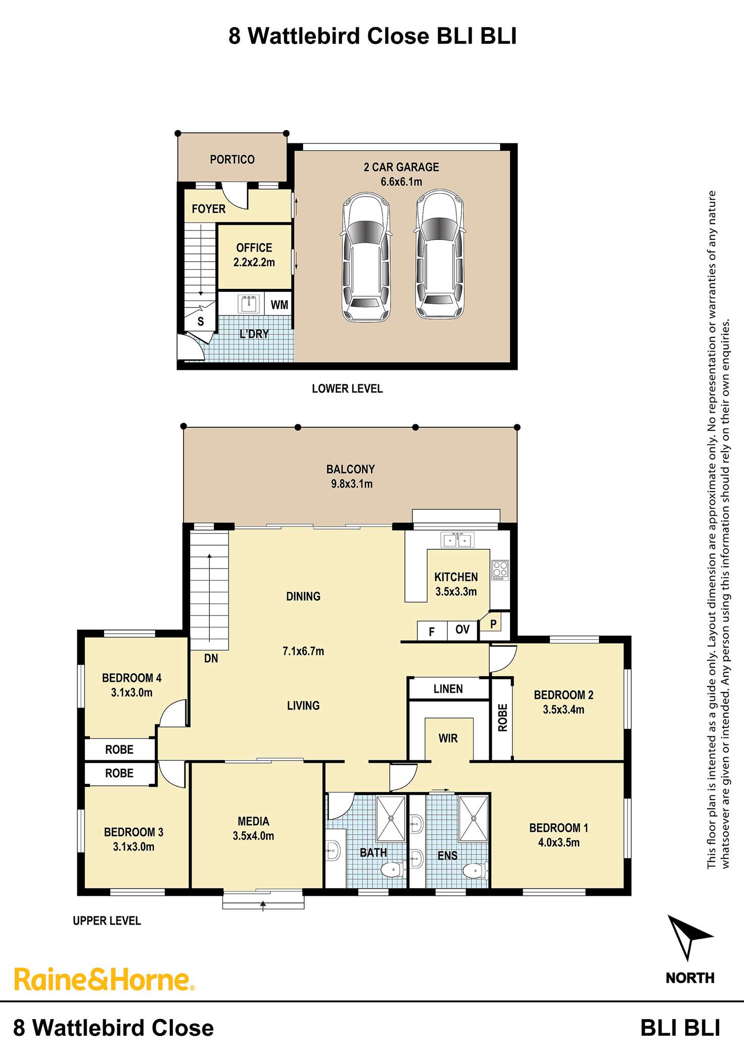 Floorplan of Homely house listing, 8 Wattlebird Close, Bli Bli QLD 4560