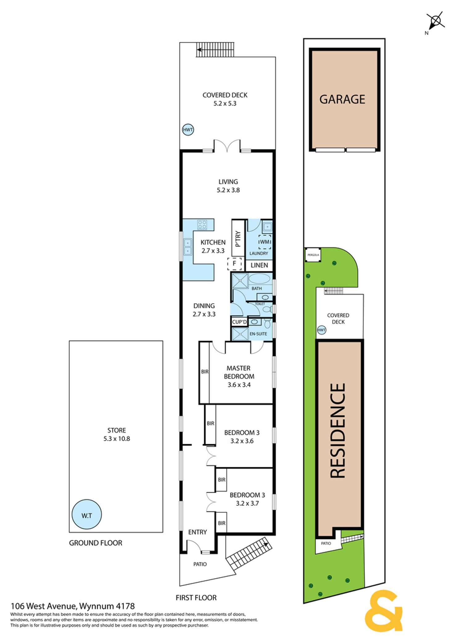Floorplan of Homely house listing, 106 West Avenue, Wynnum QLD 4178