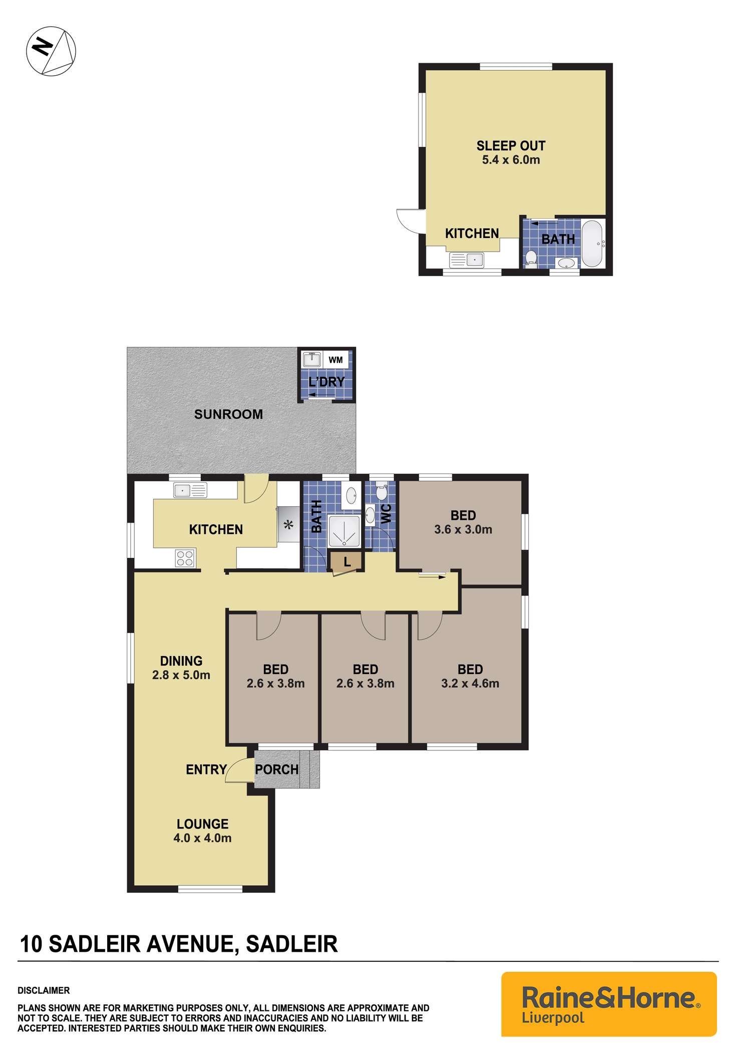 Floorplan of Homely house listing, 10 Sadleir Avenue, Sadleir NSW 2168