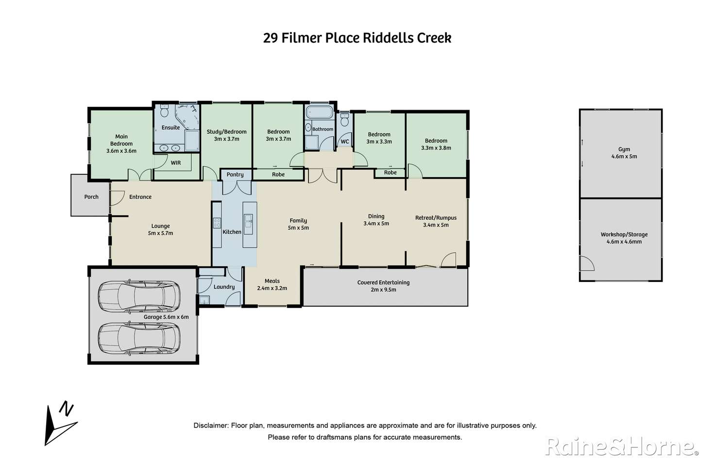 Floorplan of Homely house listing, 29 Filmer Place, Riddells Creek VIC 3431