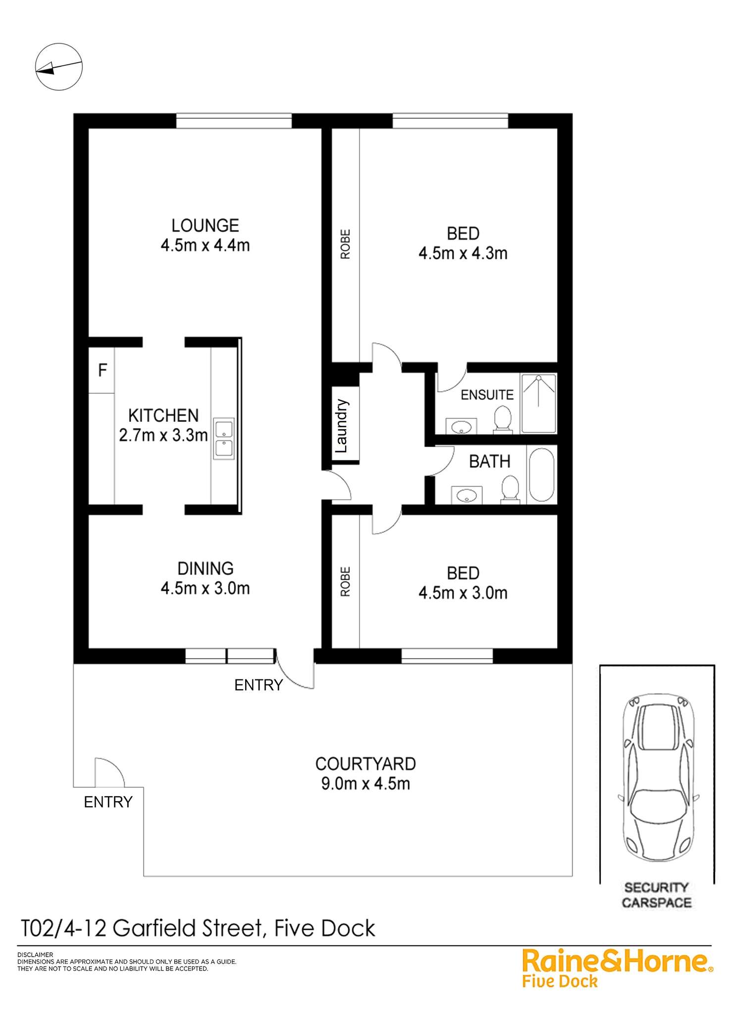 Floorplan of Homely apartment listing, T02/4-12 Garfield Street, Five Dock NSW 2046