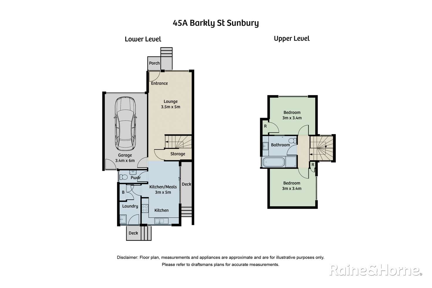 Floorplan of Homely house listing, 45A Barkly Street, Sunbury VIC 3429