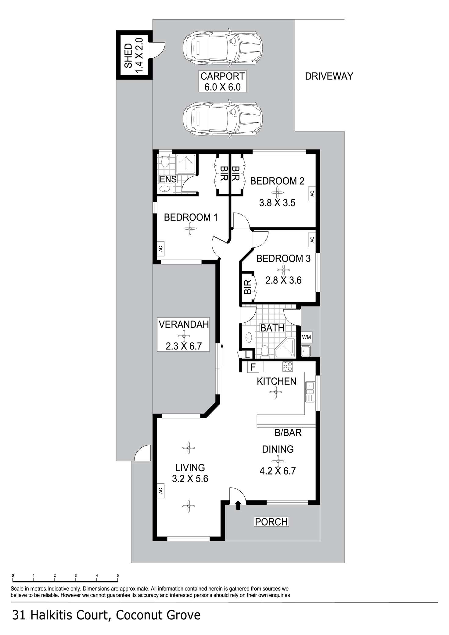 Floorplan of Homely house listing, 31 Halkitis Court, Coconut Grove NT 810