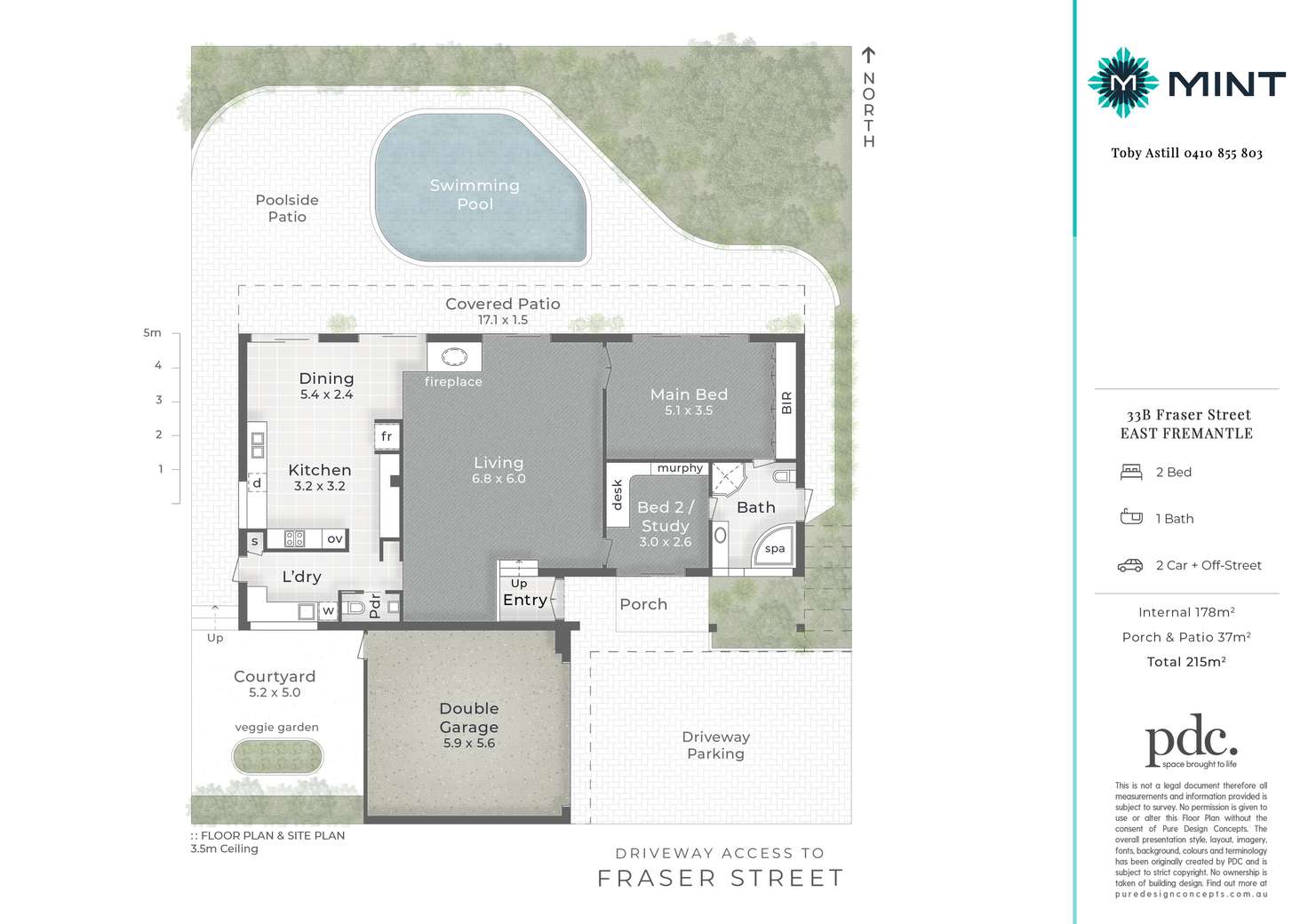 Floorplan of Homely house listing, 33b Fraser Street, East Fremantle WA 6158