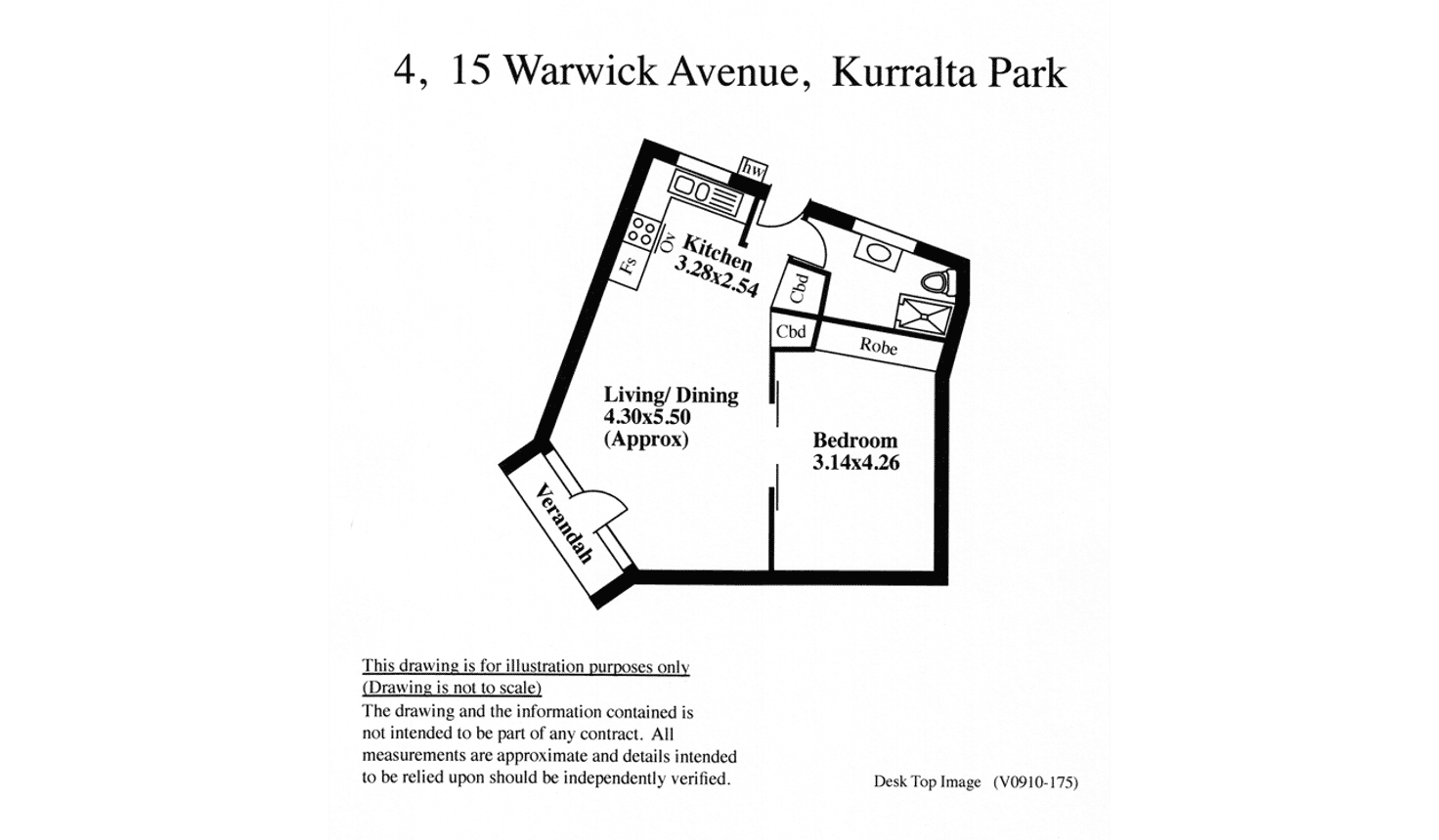 Floorplan of Homely unit listing, 4/15 Warwick Ave, Kurralta Park SA 5037
