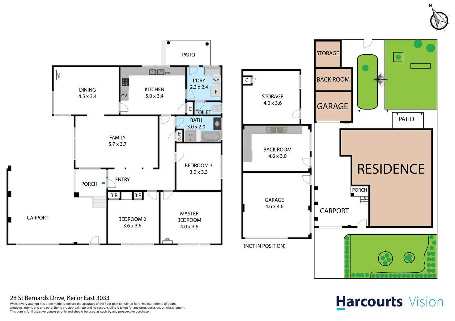 Floorplan of Homely house listing, 28 St Bernards Drive, Keilor East VIC 3033