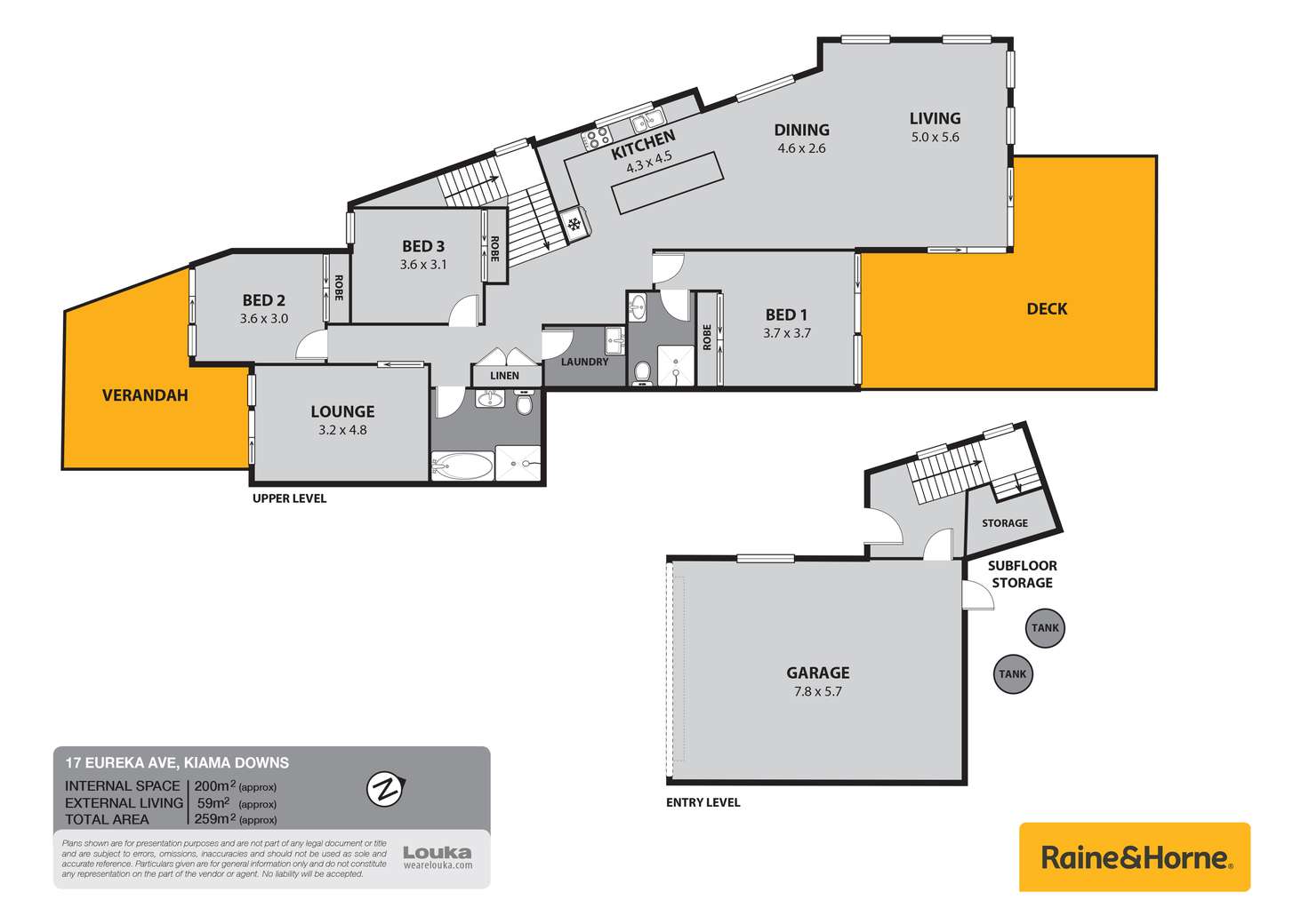 Floorplan of Homely semiDetached listing, 17 Eureka Avenue, Kiama Downs NSW 2533