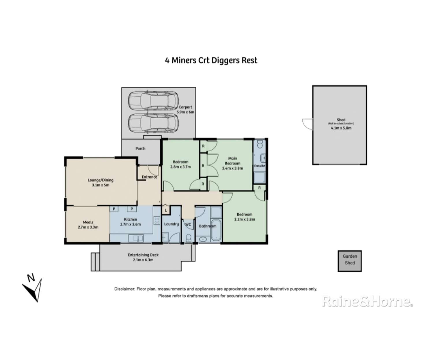 Floorplan of Homely house listing, 4 Miners Court, Diggers Rest VIC 3427