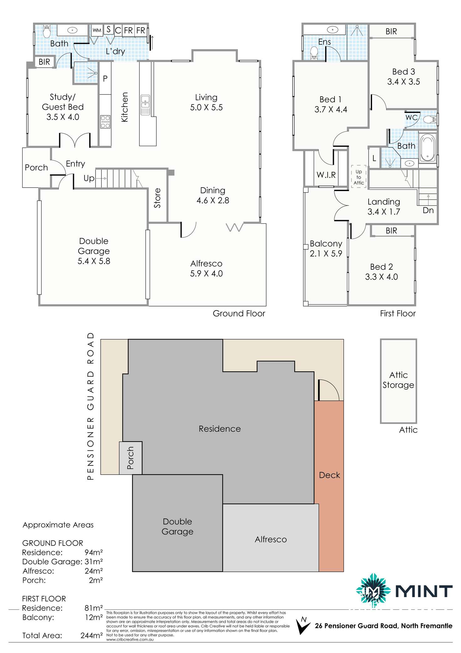 Floorplan of Homely house listing, 26 Pensioner Guard Road, North Fremantle WA 6159