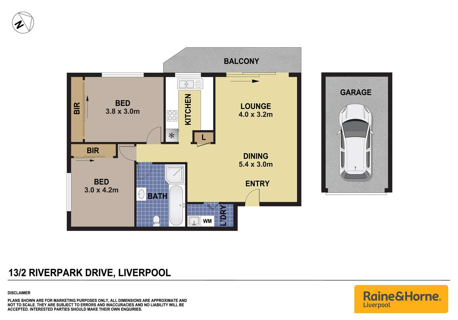 Floorplan of Homely unit listing, 13/2 Riverpark Drive, Liverpool NSW 2170