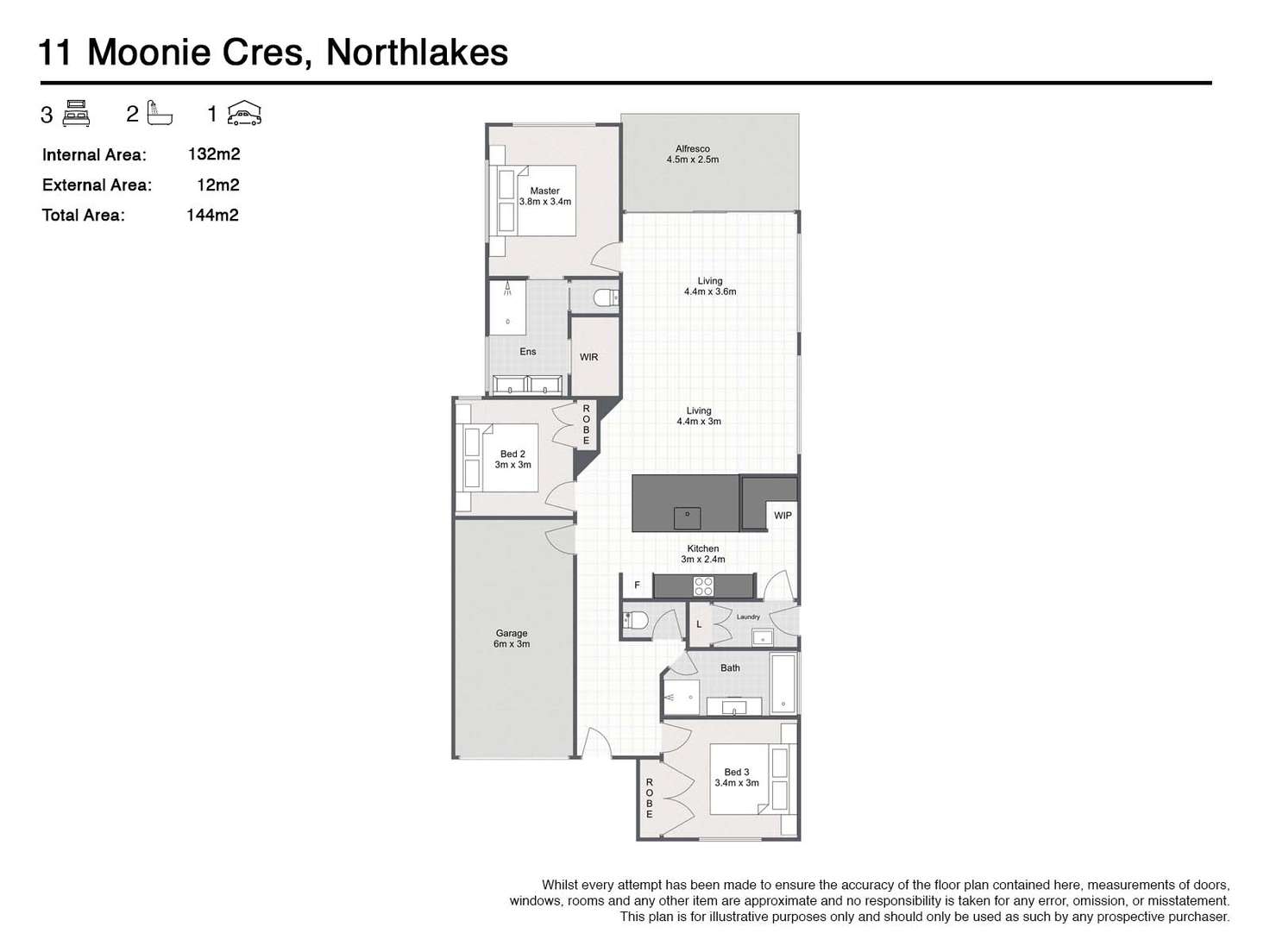 Floorplan of Homely house listing, 11 Moonie Crescent, North Lakes QLD 4509