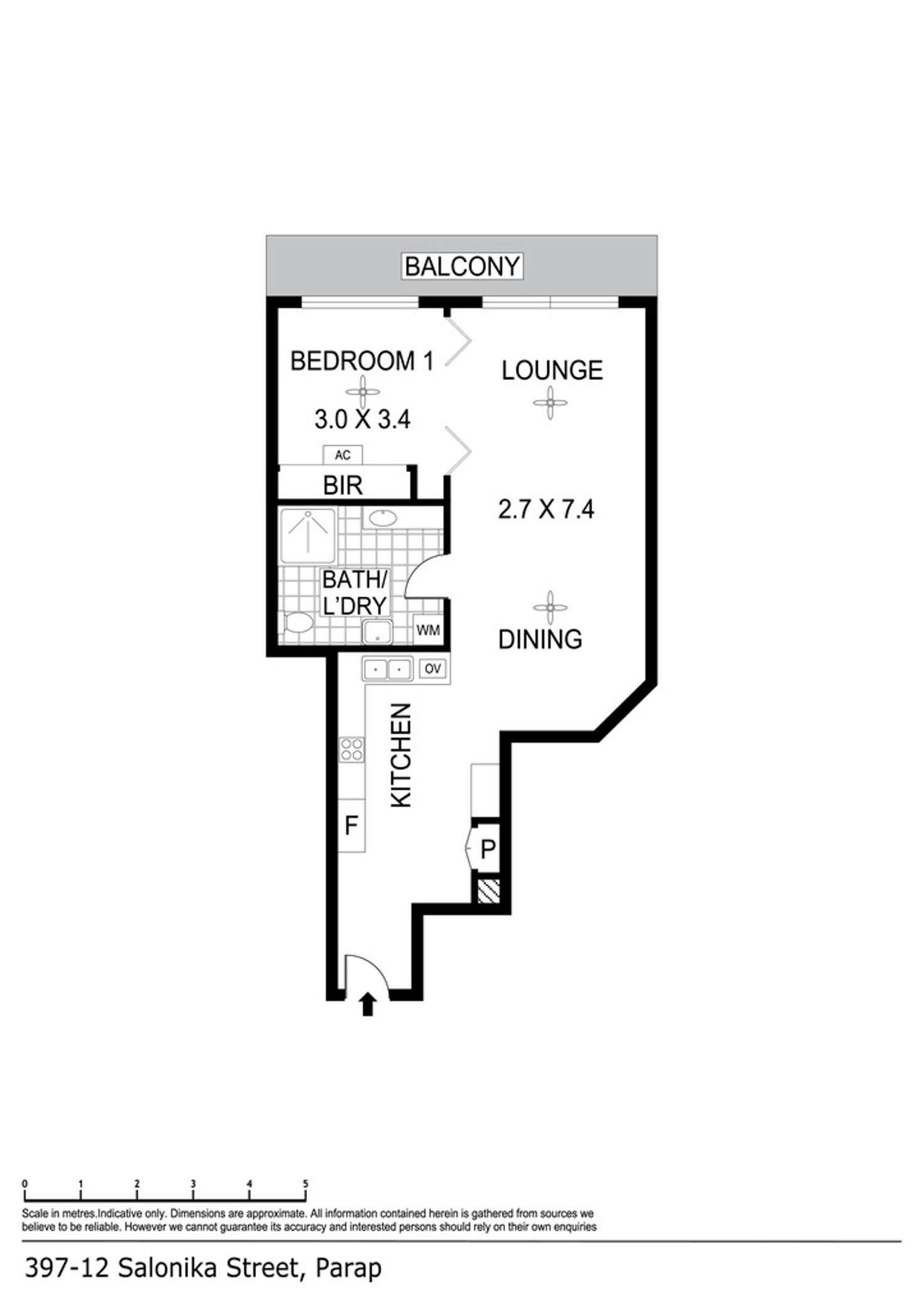 Floorplan of Homely unit listing, 397/12 Salonika Street, Parap NT 820