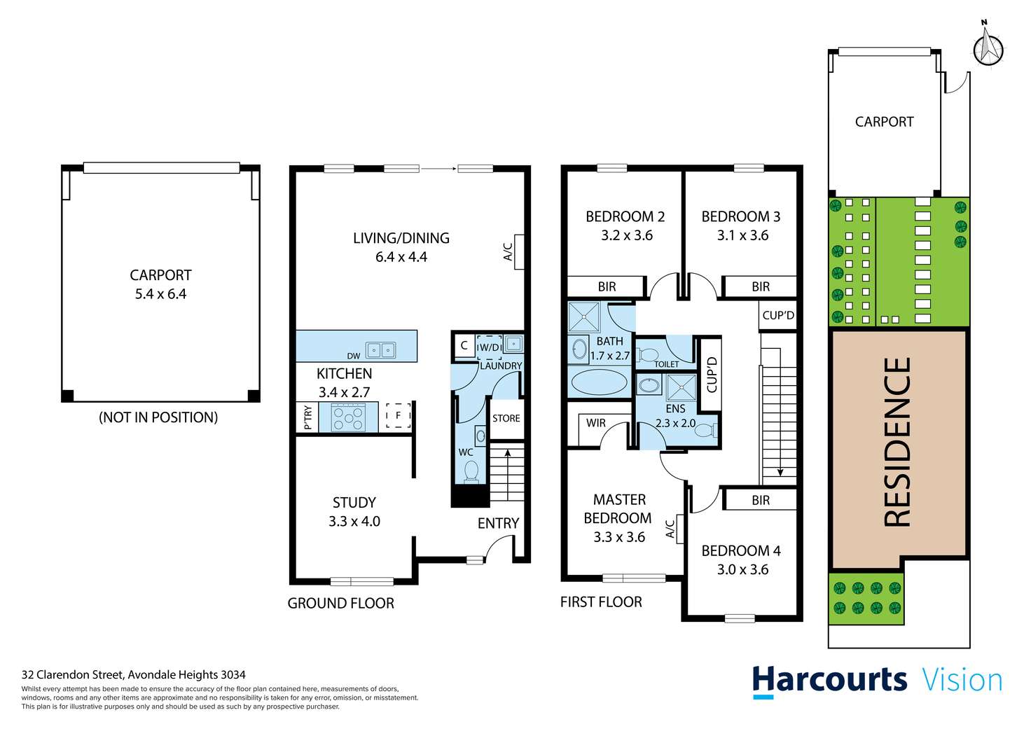 Floorplan of Homely house listing, 32 Clarendon Street, Avondale Heights VIC 3034