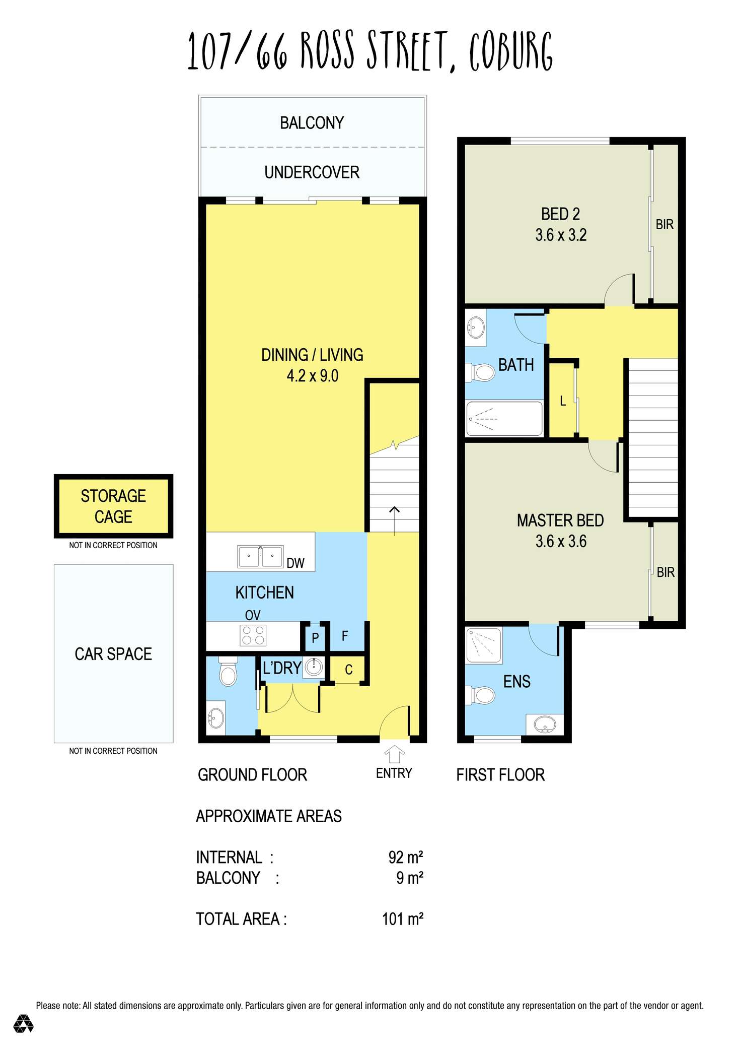 Floorplan of Homely apartment listing, 66 Ross Street, Coburg VIC 3058