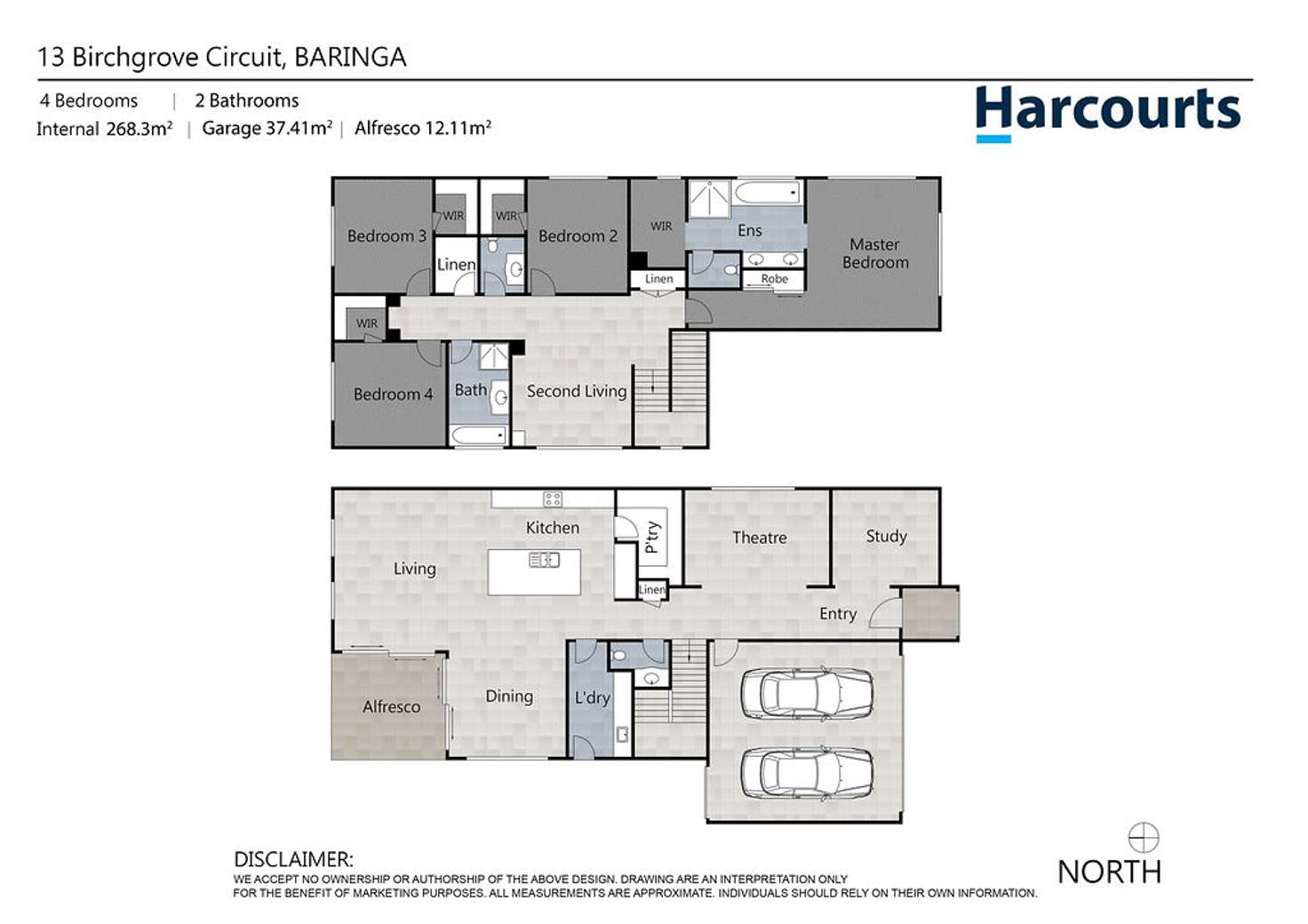 Floorplan of Homely house listing, 13 Birchgrove Circuit, Baringa QLD 4551