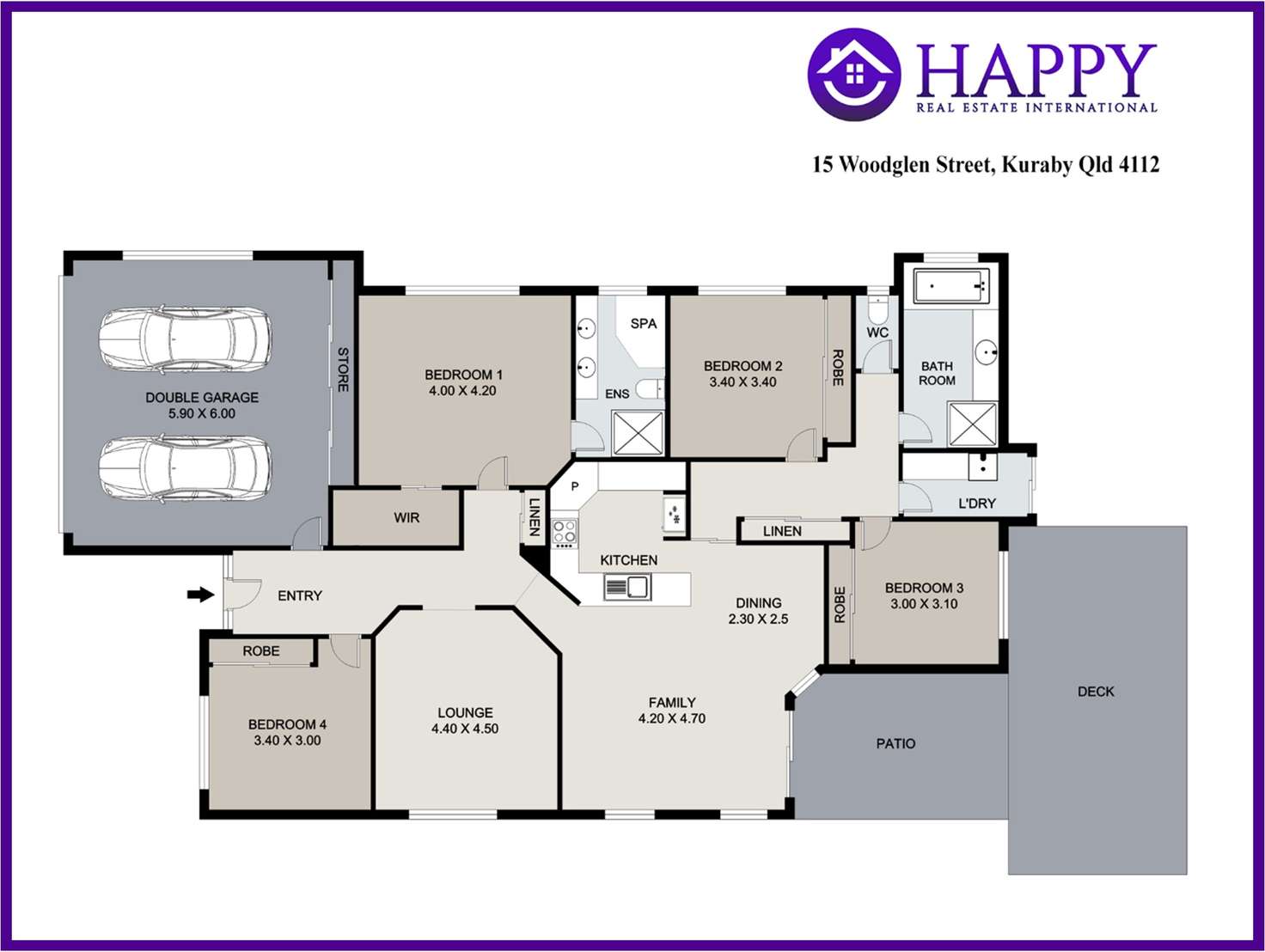 Floorplan of Homely house listing, 15 Woodglen Street, Kuraby QLD 4112