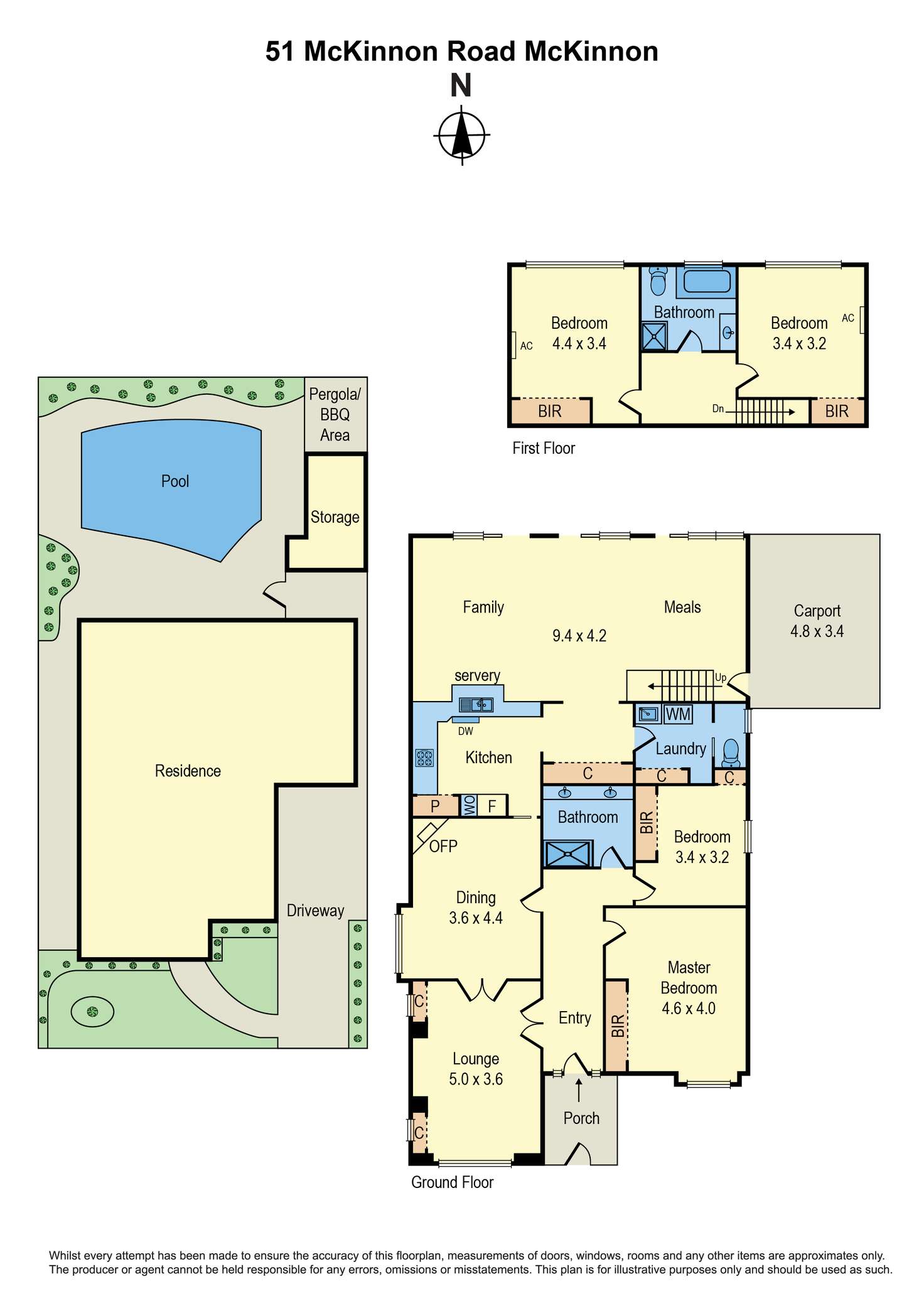 Floorplan of Homely house listing, 51 Mckinnon Road, Mckinnon VIC 3204