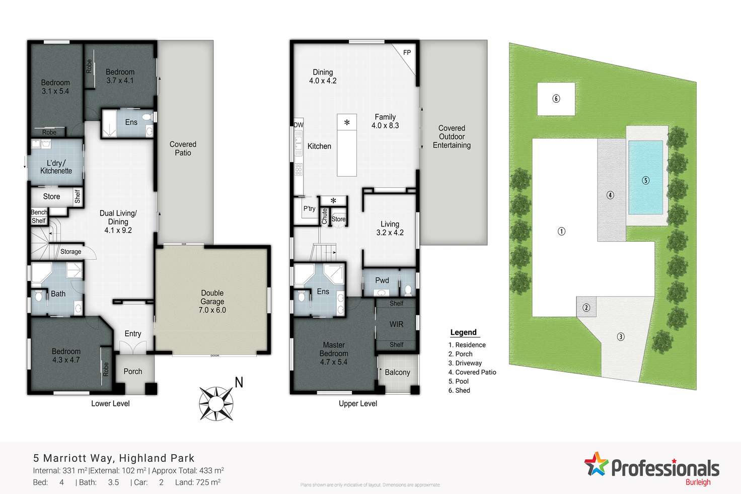 Floorplan of Homely house listing, 5 Marriott Way, Highland Park QLD 4211