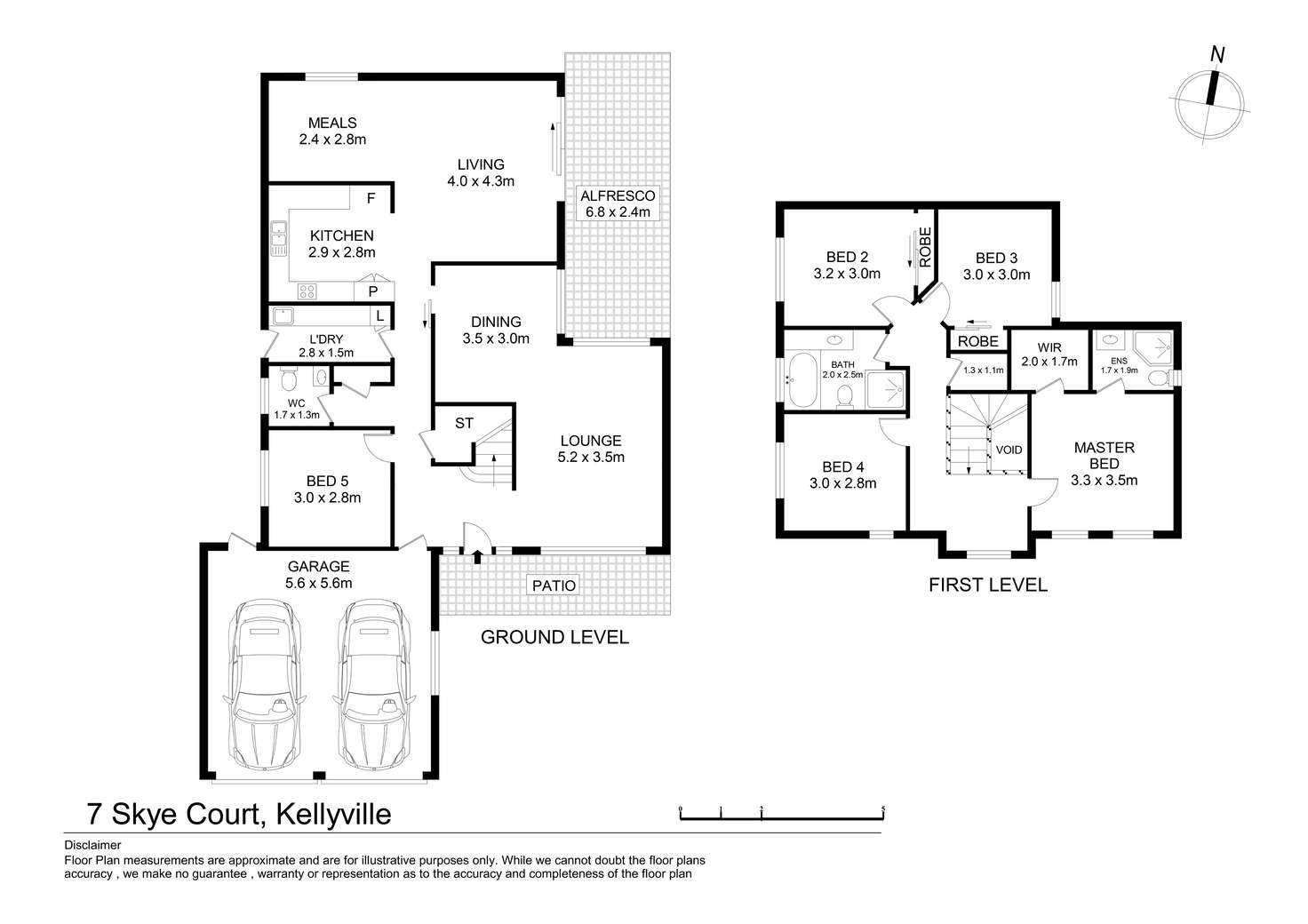 Floorplan of Homely house listing, 7 Skye Court, Kellyville NSW 2155