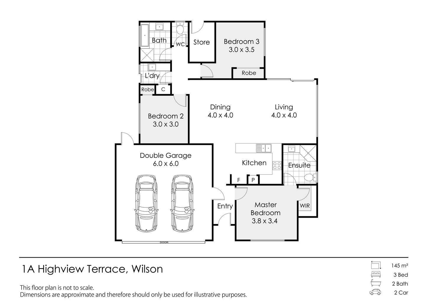 Floorplan of Homely house listing, 1A Highview Terrace, Wilson WA 6107