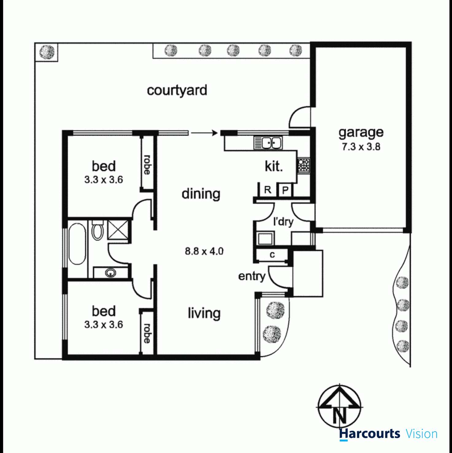 Floorplan of Homely house listing, 3/96 Crookston Road, Reservoir VIC 3073