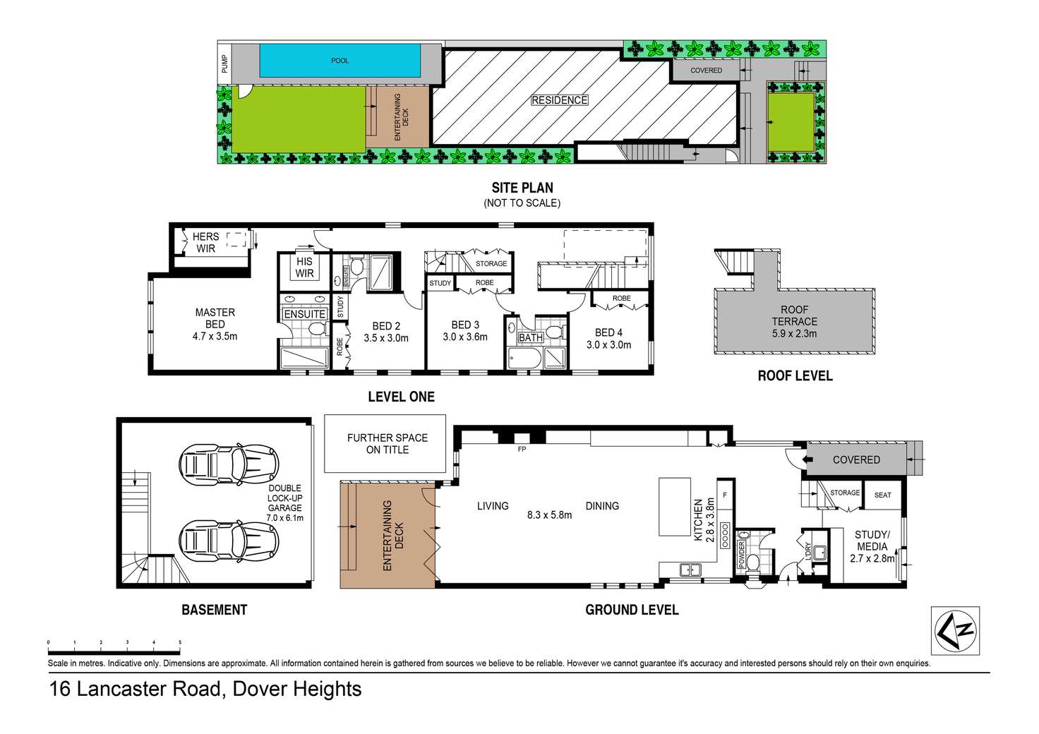 Floorplan of Homely house listing, 16 Lancaster Road, Dover Heights NSW 2030