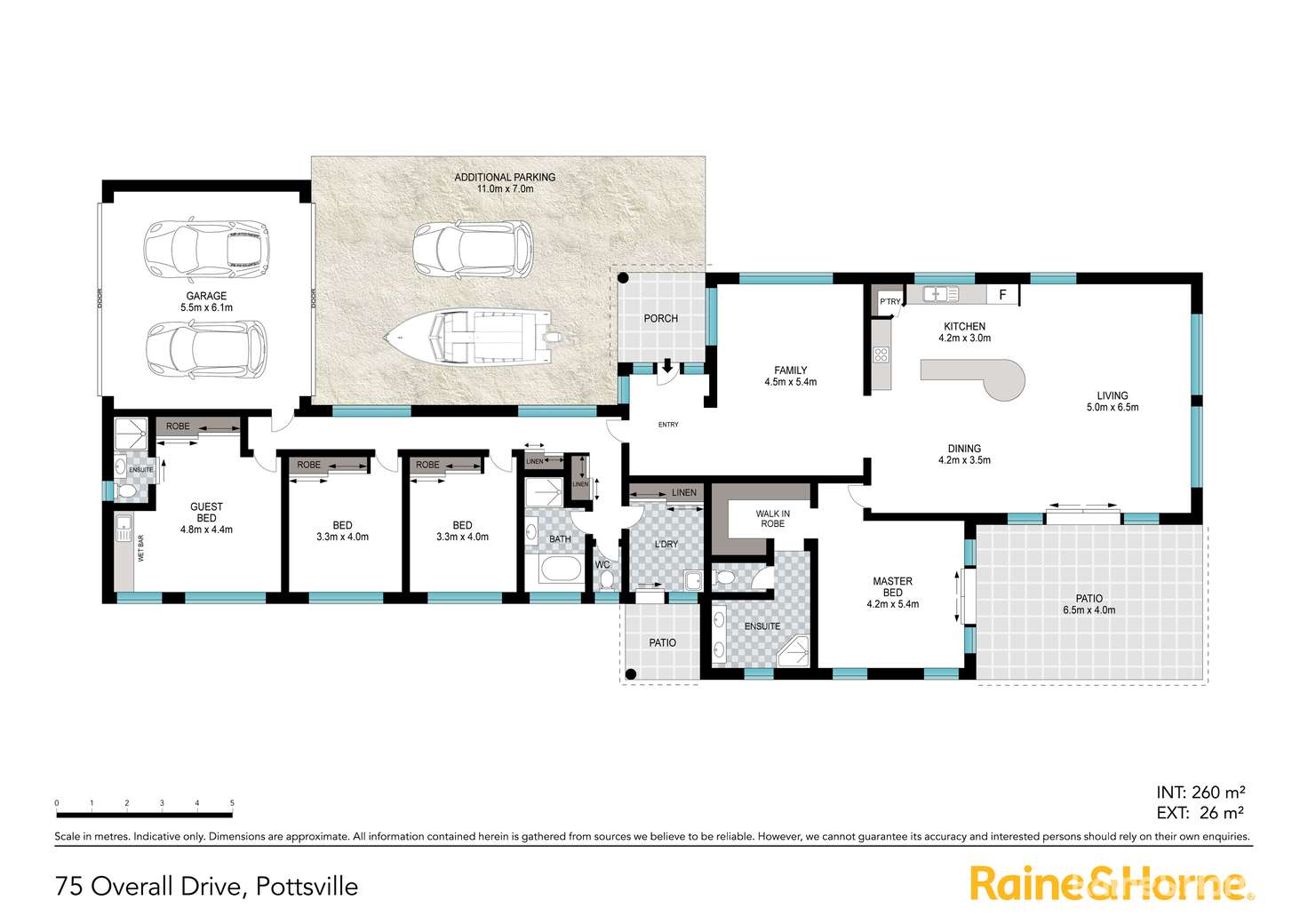 Floorplan of Homely house listing, 75 Overall Drive, Pottsville NSW 2489