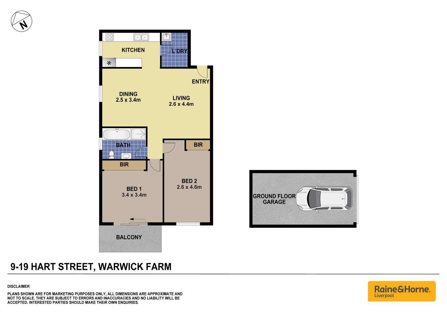 Floorplan of Homely unit listing, 9/19 Hart Street, Warwick Farm NSW 2170