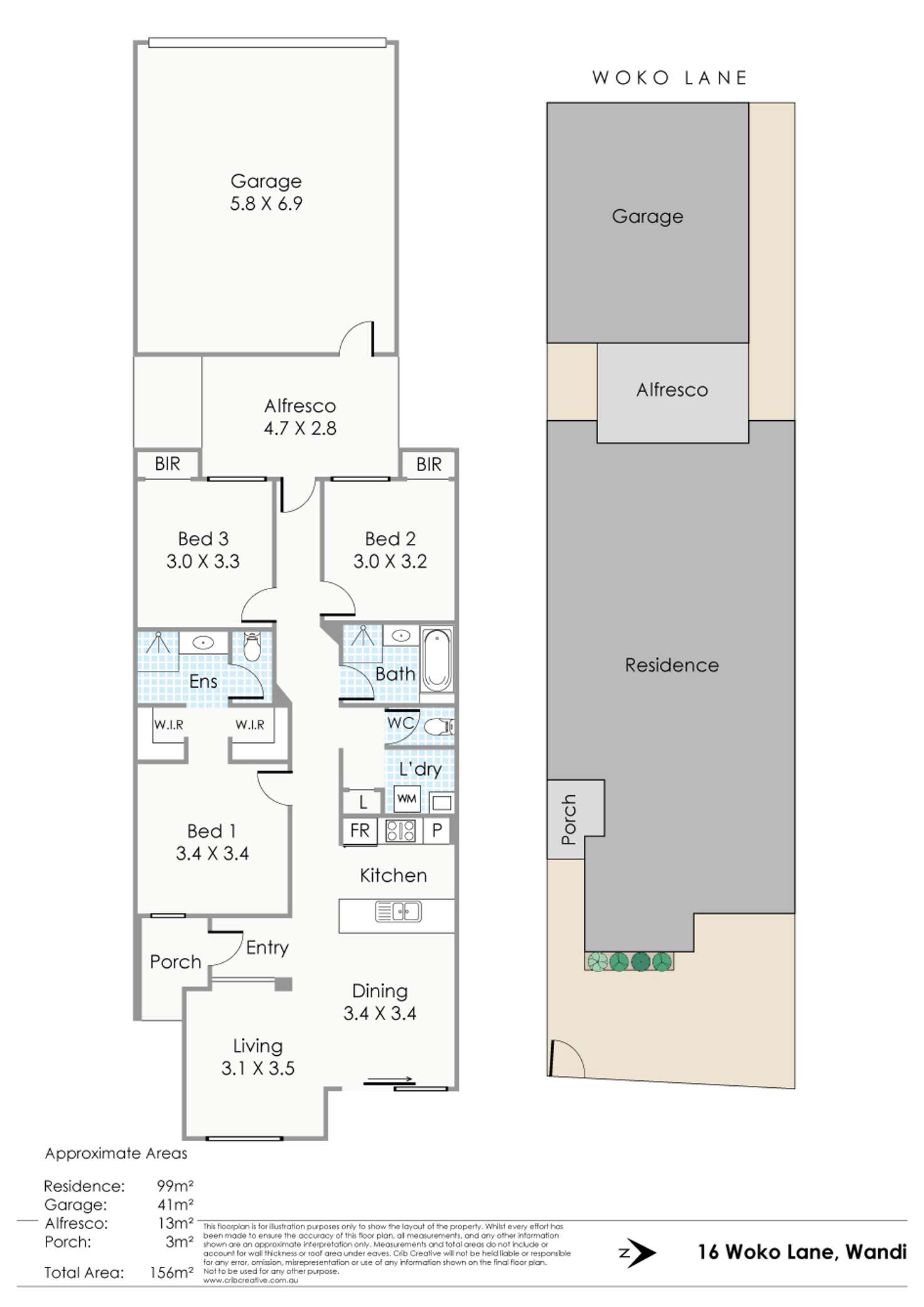 Floorplan of Homely house listing, 16 Woko Lane, Wandi WA 6167