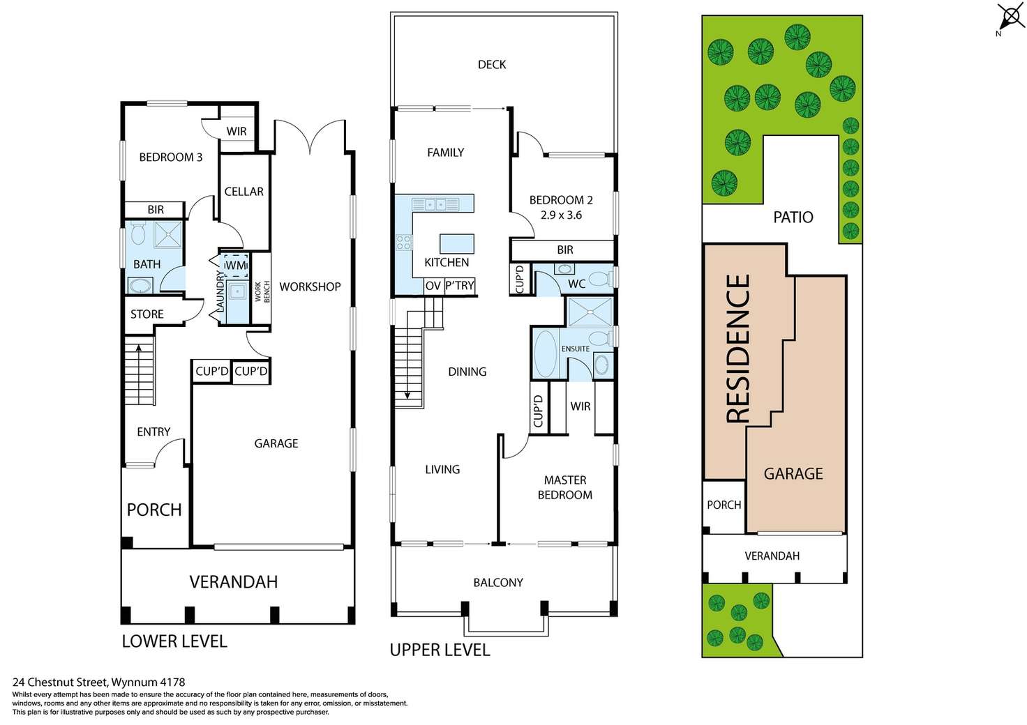 Floorplan of Homely house listing, 24 Chestnut Street, Wynnum QLD 4178