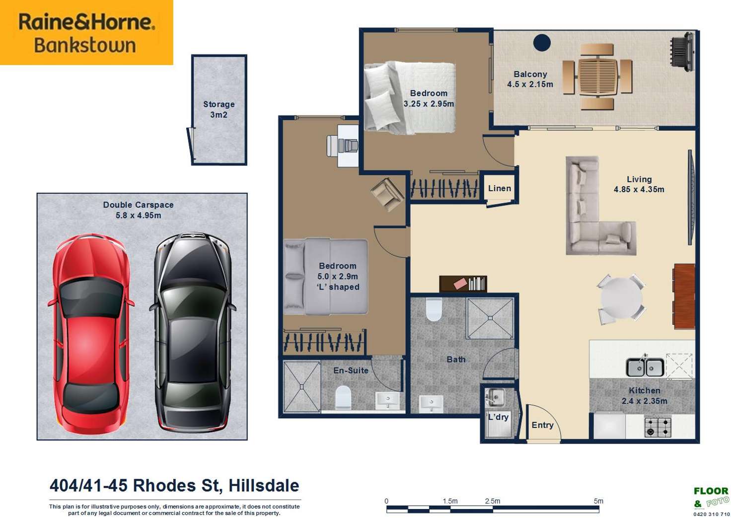 Floorplan of Homely unit listing, 404/41 Rhodes Street, Hillsdale NSW 2036