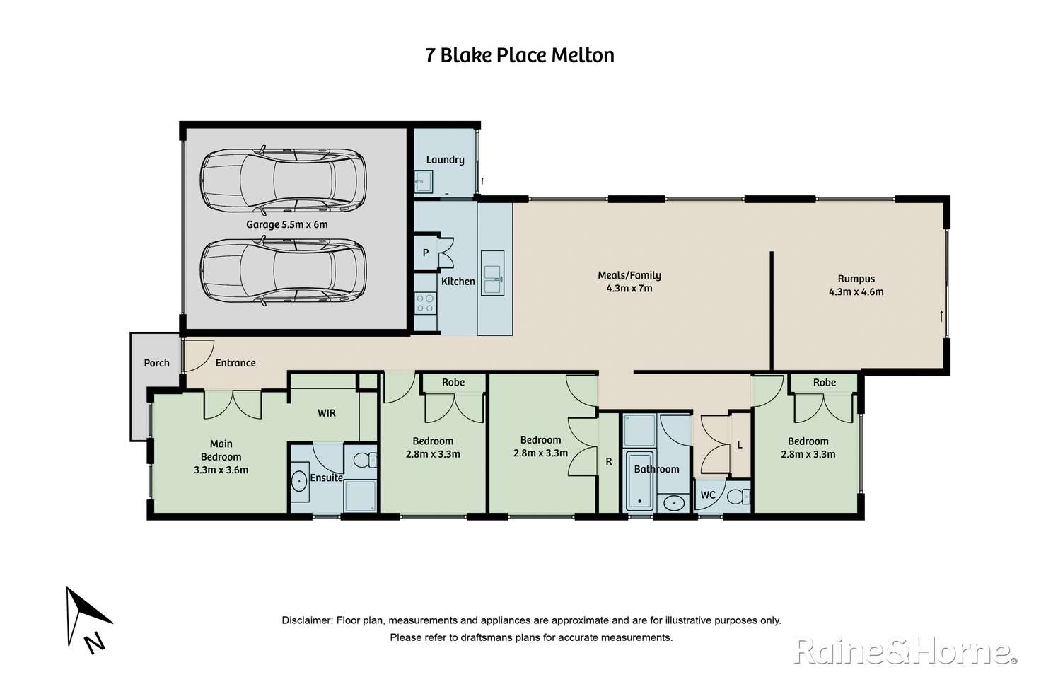 Floorplan of Homely house listing, 7 Blake Place, Brookfield VIC 3338