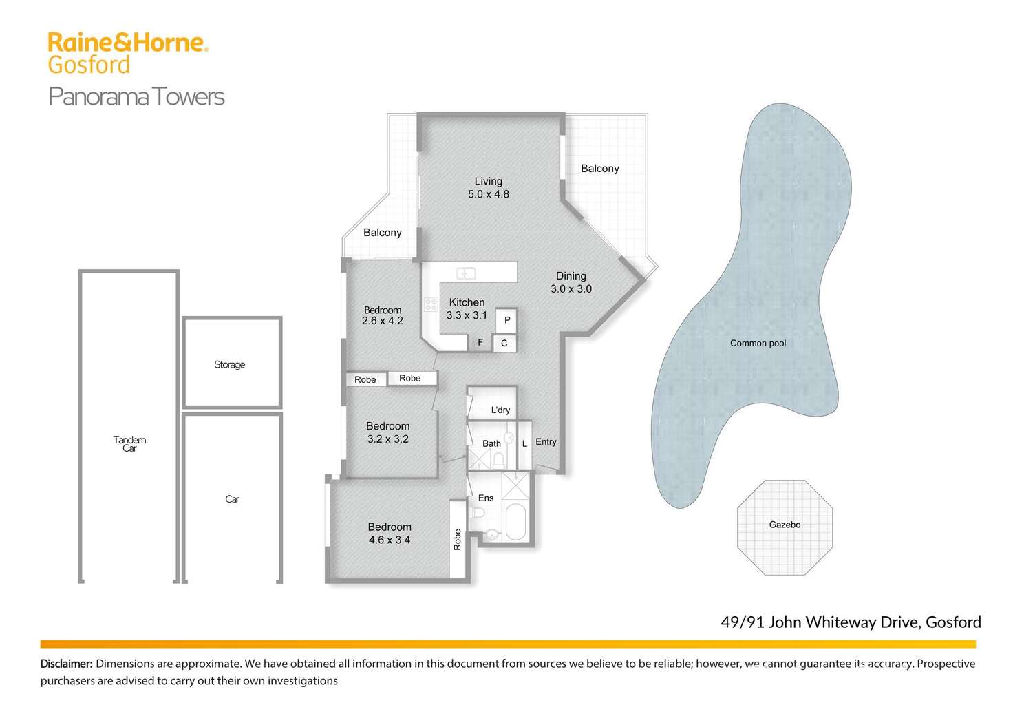 Floorplan of Homely apartment listing, 49/91-95 John Whiteway Drive, Gosford NSW 2250