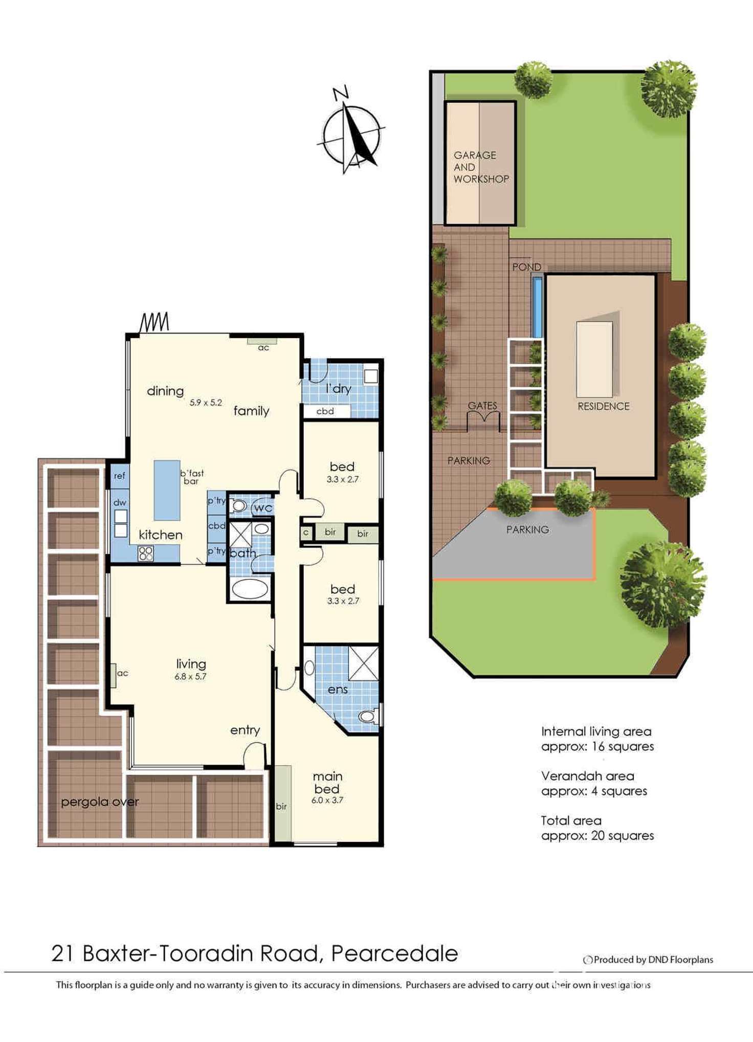 Floorplan of Homely house listing, 21 Baxter-Tooradin Road, Pearcedale VIC 3912