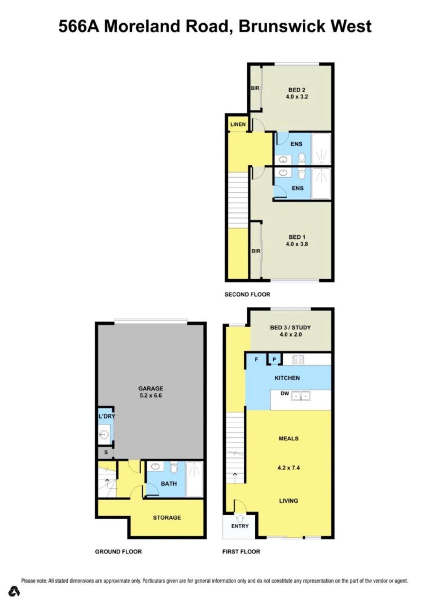 Floorplan of Homely townhouse listing, 7/40 Moreland Road, Brunswick West VIC 3055