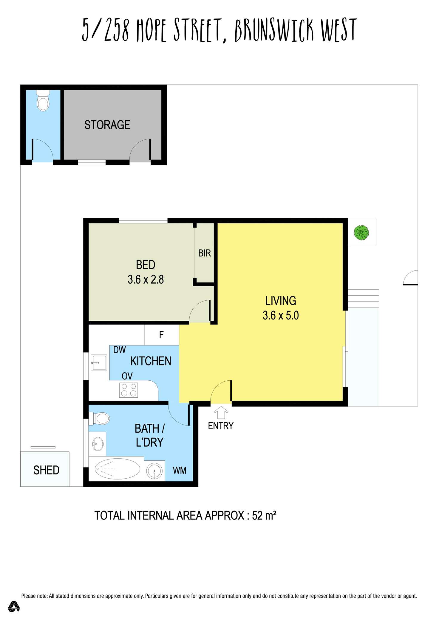 Floorplan of Homely apartment listing, 5/258 Hope Street, Brunswick West VIC 3055
