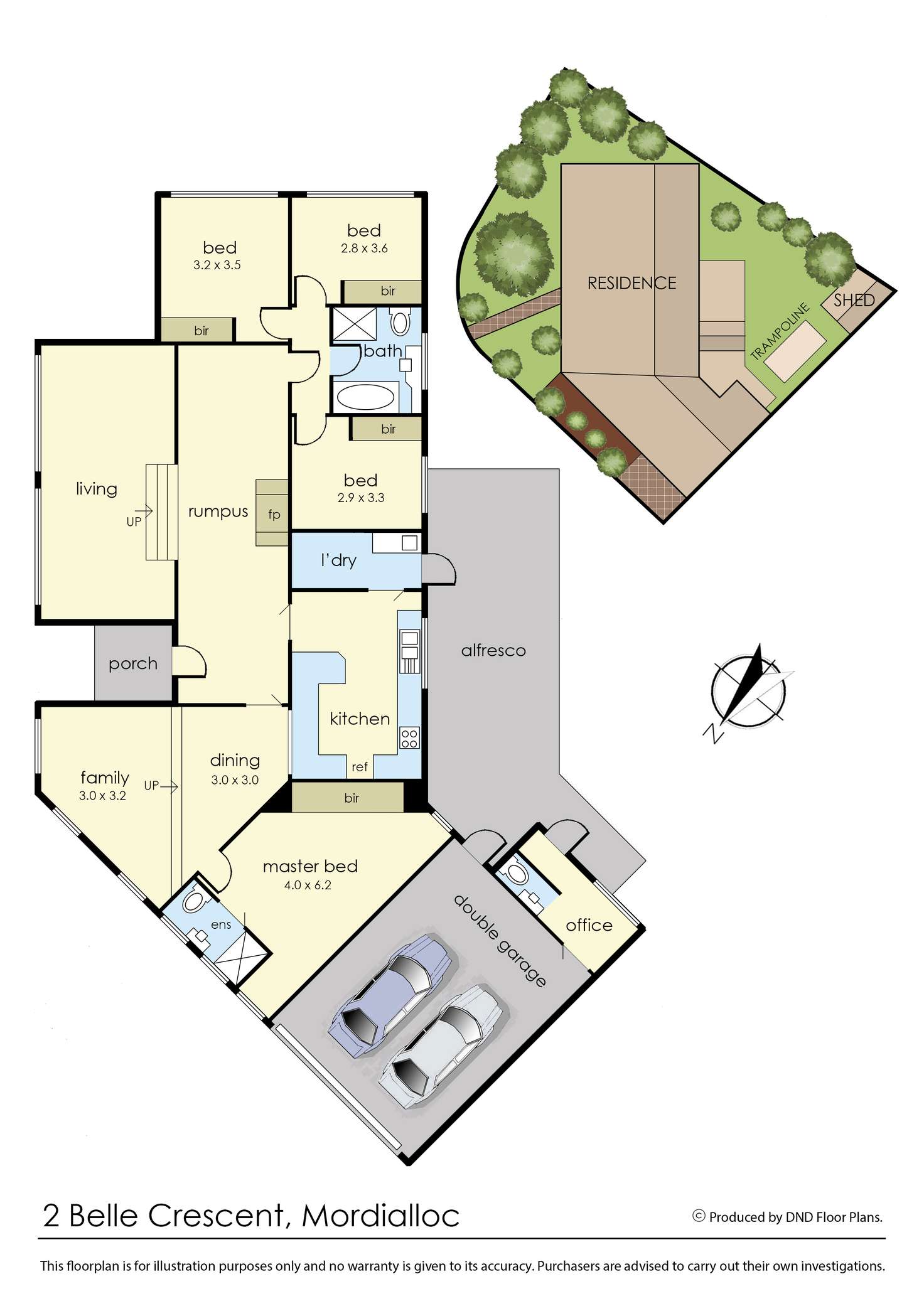 Floorplan of Homely house listing, 2 Belle Crescent, Mordialloc VIC 3195