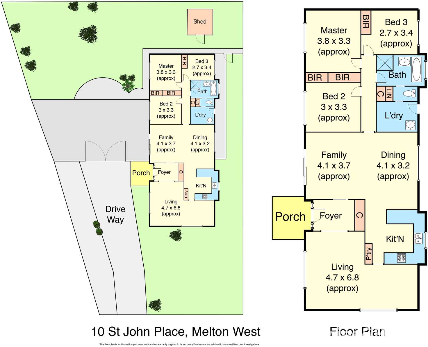 Floorplan of Homely house listing, 10 St John Place, Melton West VIC 3337