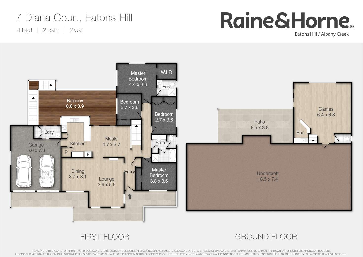 Floorplan of Homely house listing, 7 Diana Court, Eatons Hill QLD 4037