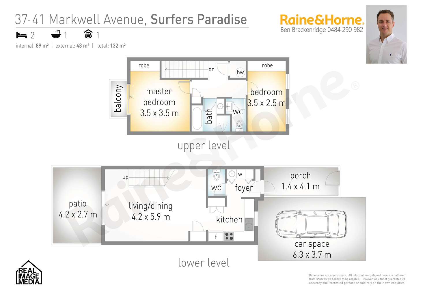Floorplan of Homely townhouse listing, 3/37 Markwell Avenue, Surfers Paradise QLD 4217