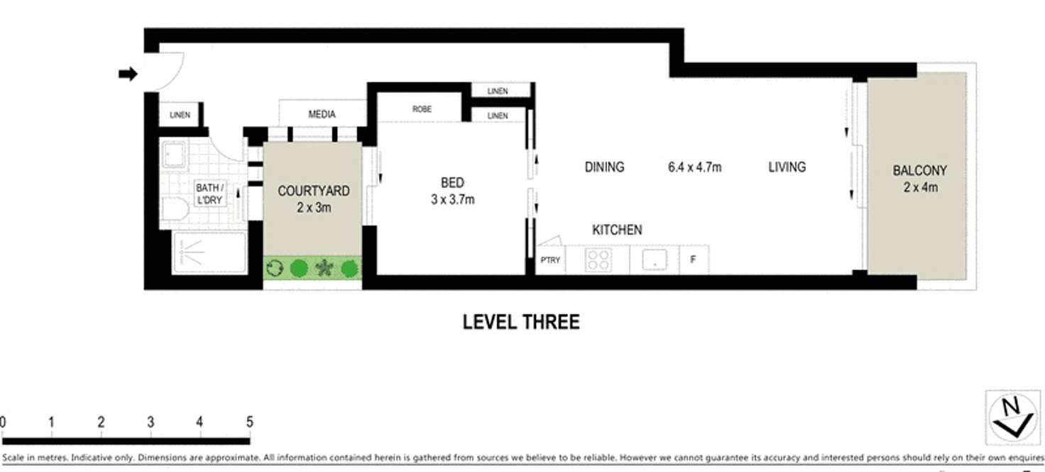 Floorplan of Homely apartment listing, 313/53 Palmer Street, Cammeray NSW 2062