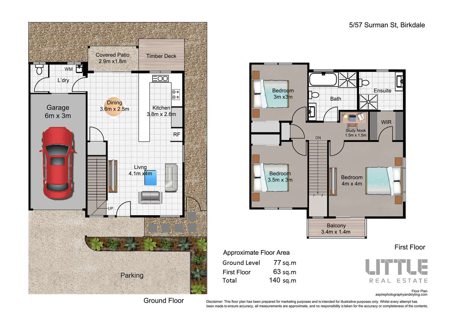 Floorplan of Homely house listing, 5/55-57 Surman Street, Birkdale QLD 4159