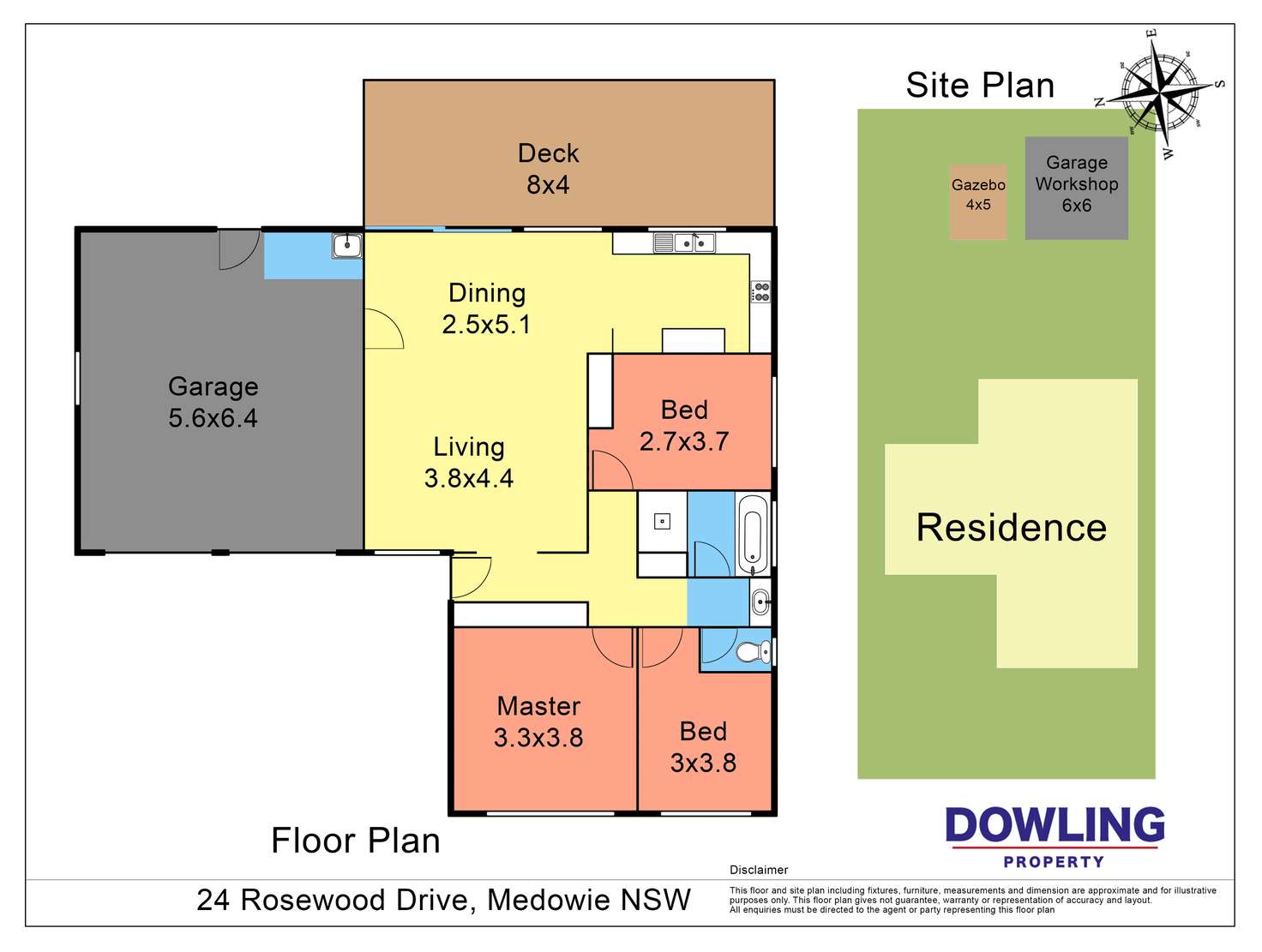Floorplan of Homely house listing, 24 Rosewood Drive, Medowie NSW 2318