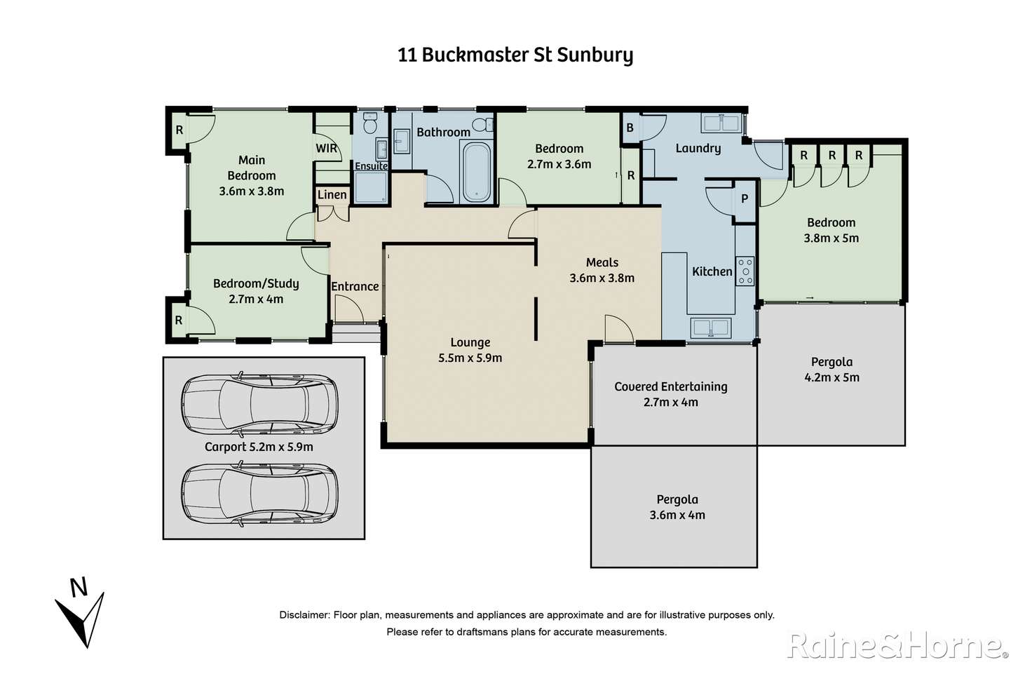 Floorplan of Homely house listing, 11 Buckmaster Street, Sunbury VIC 3429
