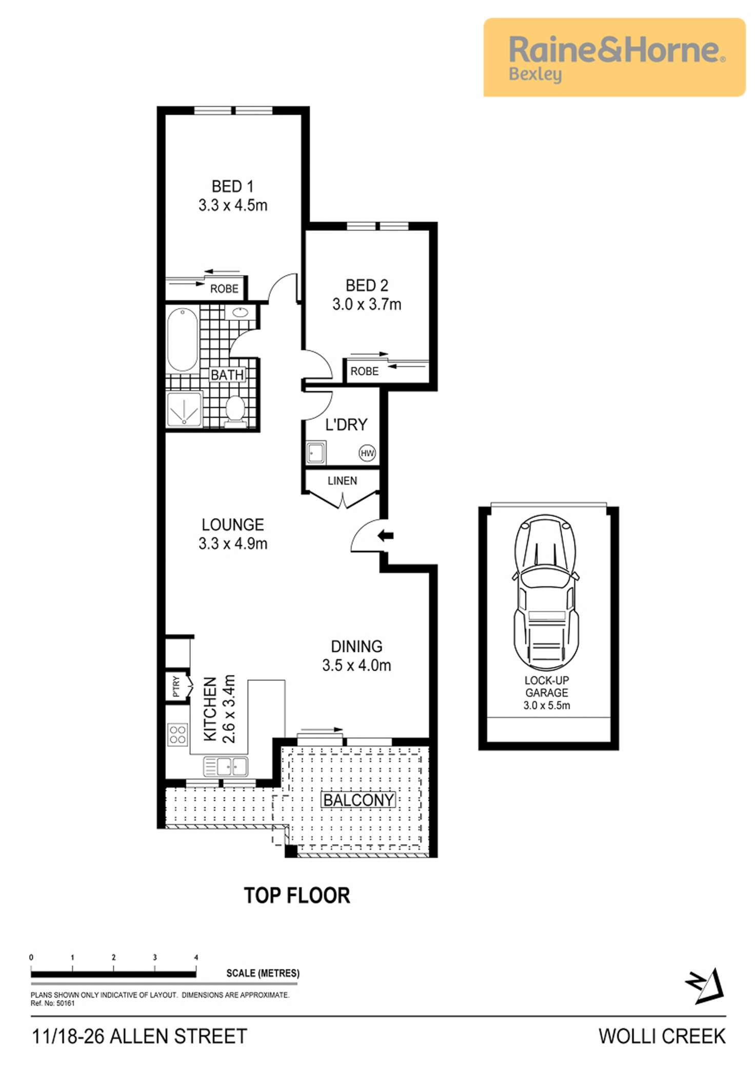 Floorplan of Homely apartment listing, 11/18-26 Allen Street, Wolli Creek NSW 2205