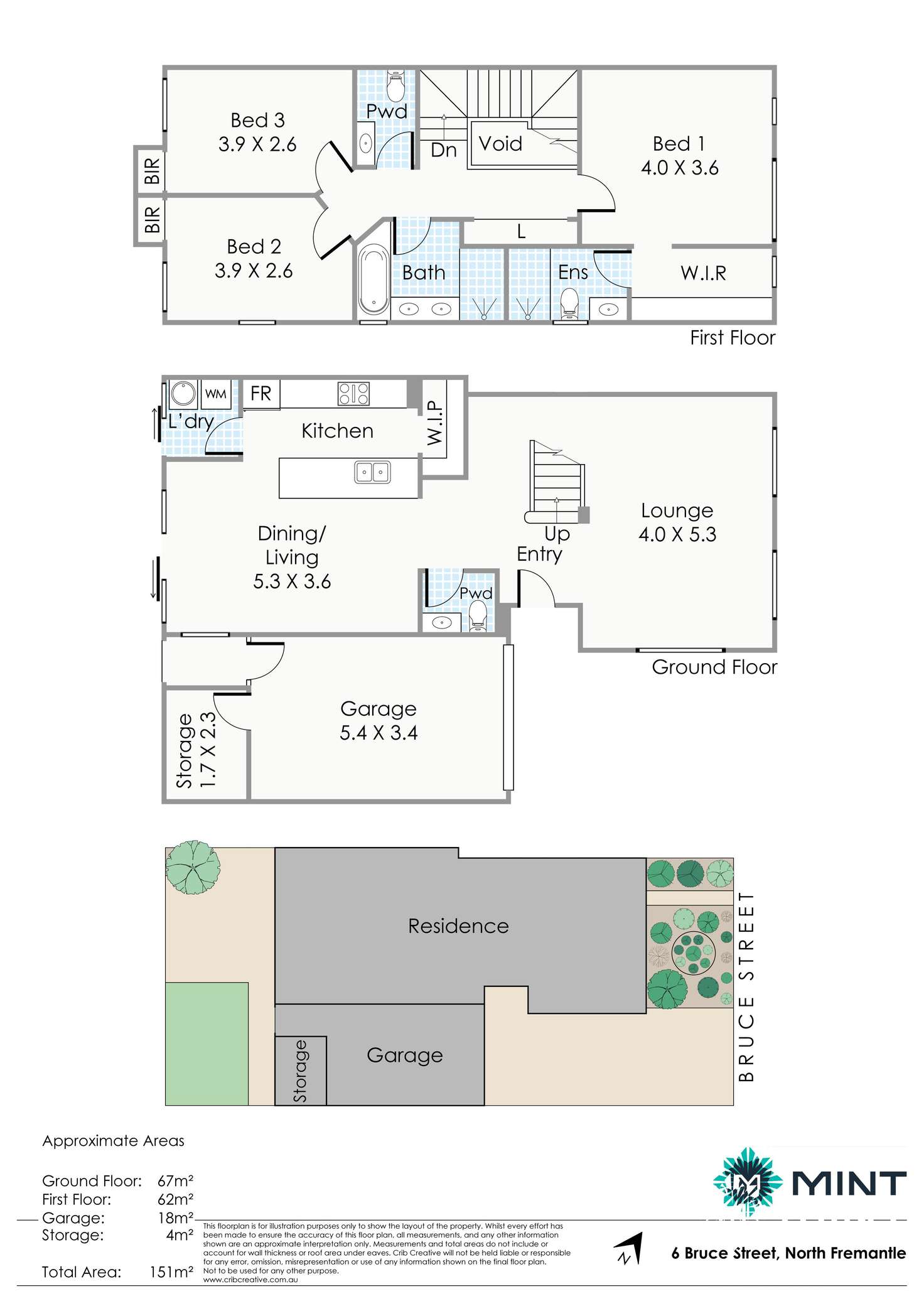 Floorplan of Homely house listing, 6 Bruce Street, North Fremantle WA 6159