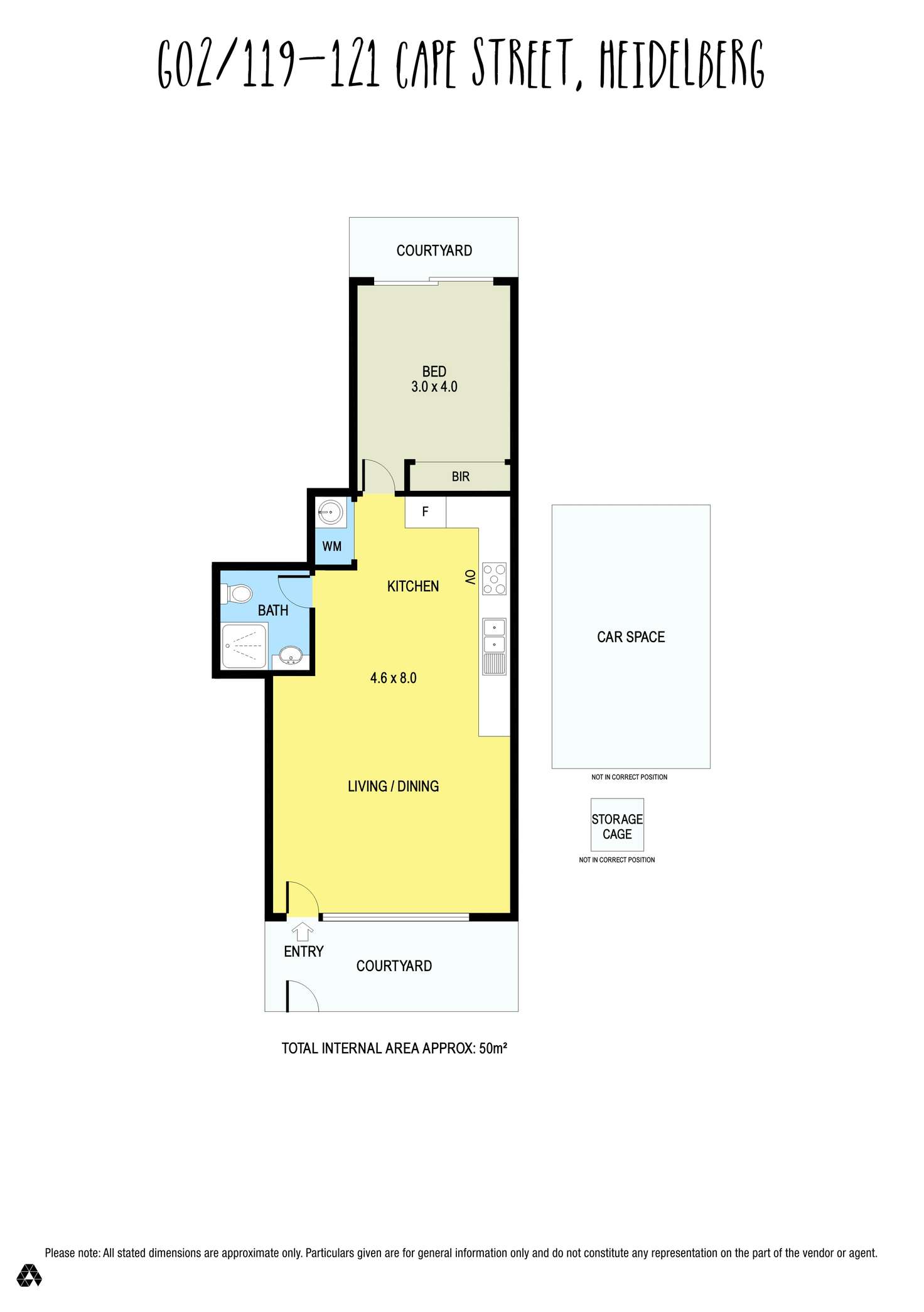 Floorplan of Homely unit listing, G02/119-121 Cape Street, Heidelberg VIC 3084