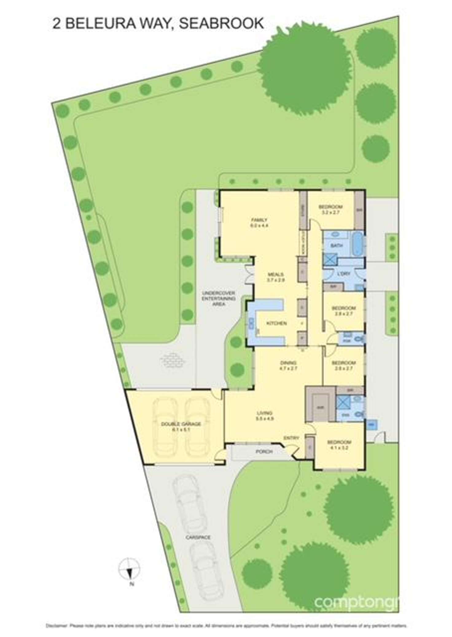 Floorplan of Homely house listing, 2 Beleura Way, Seabrook VIC 3028