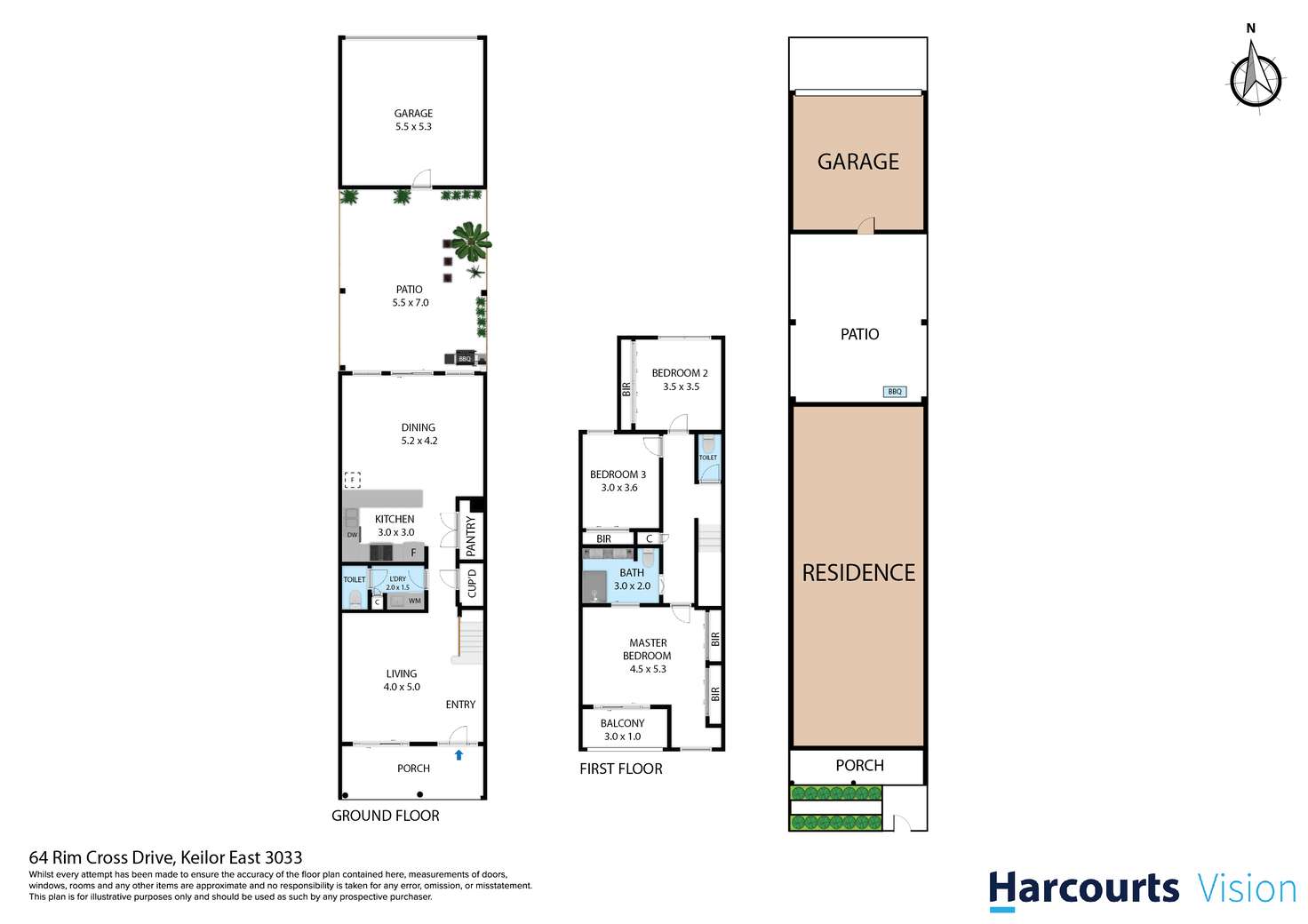 Floorplan of Homely house listing, 64 Rim Cross Drive, Keilor East VIC 3033